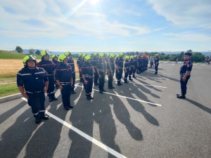 Monistrol-sur-Loire : le nouveau chef des pompiers officiellement installé