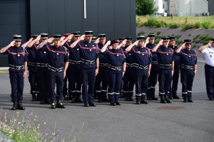 Monistrol-sur-Loire : le nouveau chef des pompiers officiellement installé