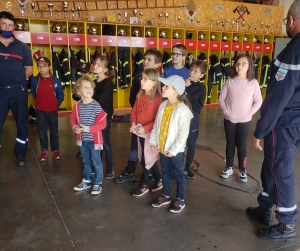 Les élèves de l’école de Raucoules en visite à la caserne de Montfaucon