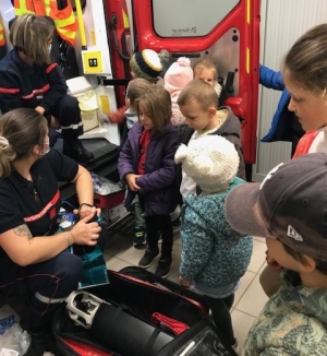 Les élèves de l’école de Raucoules en visite à la caserne de Montfaucon