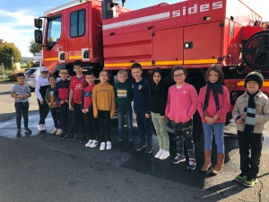 Les élèves de l’école de Raucoules en visite à la caserne de Montfaucon