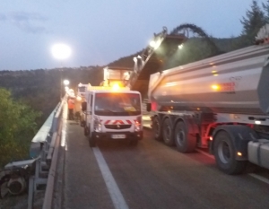 RN88 : c&#039;est parti pour une nuit de travaux sur le viaduc du Lignon