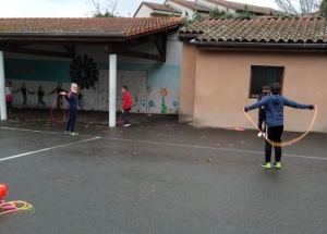 Téléthon à Monistrol : les écoliers de Lucie-Aubrac plein d&#039;énergie