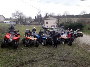 Monistrol-sur-Loire : une vingtaine de quads pour une randonnée caritative