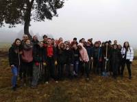 Les Villettes : les chasseurs plantent une haie avec les élèves du lycée George-Sand