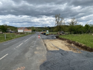 Le Département aménage 2.4 km sur la RD7 entre &quot;Veyrines&quot; et &quot;Malataverne&quot;