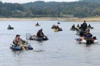 Barrage de Lavalette : 54 pêcheurs aux carnassiers sur des fauteuils flottants