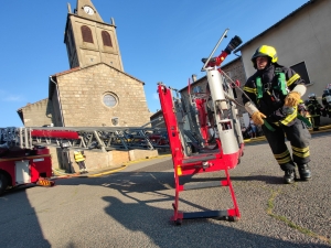 Au coeur d&#039;un exercice d&#039;ampleur des pompiers à Tiranges (vidéo)