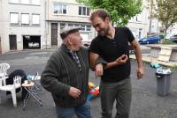 Une fête des voisins dans le quartier de Seignecroze avant les grands travaux