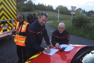 Un entraînement d&#039;envergure des pompiers à Saint-Maurice-de-Lignon pour combattre les feux de forêt