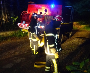 Un entraînement d&#039;envergure des pompiers à Saint-Maurice-de-Lignon pour combattre les feux de forêt