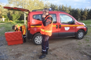 Un entraînement d&#039;envergure des pompiers à Saint-Maurice-de-Lignon pour combattre les feux de forêt