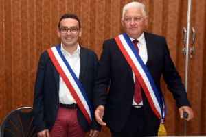 Alain Saez, premier adjoint, et Guy Jolivet, maire