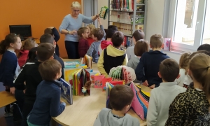 Un atelier à la médiathèque de Monistrol pour les écoliers du Château