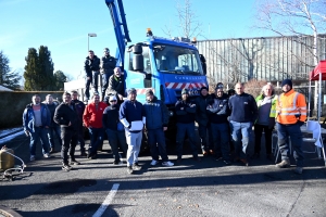 Les agents d&#039;Enedis occupent le site d&#039;Yssingeaux depuis trois jours