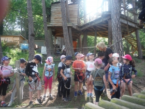 Monistrol-sur-Loire : accrobranche pour les grandes sections de l’école Albert-Jacquard