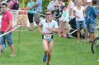 Les triathlètes terminaient avec 5 km de course à pied.