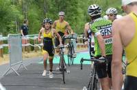 Marie-Sarah Duportal a remporté le triathlon chez les femmes.