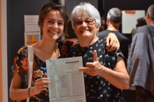 Camille Chirol-Seux (18,32 de moyenne) et sa maman Patricia.