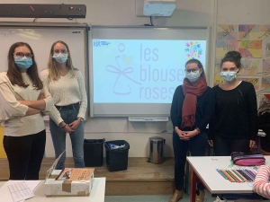 Inès Carniello, Valentine Faugier, Solène Auclaire, Aline Cantat (manquent Brunissande Veux et Hortense Noharet)