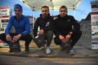 Le podium masculin des 10 km. Photo Lucien Soyere