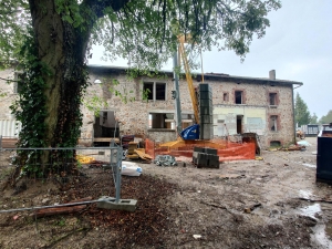 Raucoules : à la gare d&#039;Oumey, les travaux de la future auberge avancent