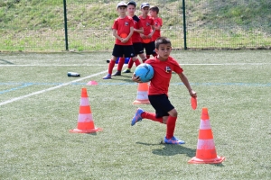 Sainte-Sigolène : du jeu au pied et des jeux pour les jeunes footballeurs au tournoi Dowlex