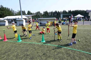 Sainte-Sigolène : du jeu au pied et des jeux pour les jeunes footballeurs au tournoi Dowlex