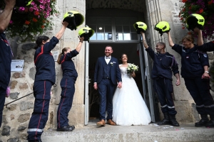 Yssingeaux : un mariage en grandes pompes pour deux sapeurs-pompiers volontaires