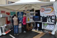 L&#039;entreprise Saby, électricité générale, de Monistrol, devant la mairie.