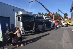 Sainte-Sigolène : 26 poids-lourds à la Fête du camion et du transport