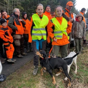 La jeunesse à l&#039;oeuvre au concours de chiens courants entre Sucs, Lizieux et Meygal