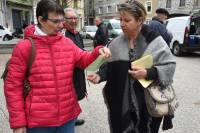 Yssingeaux : deux actions de tractage sur le marché jeudi matin