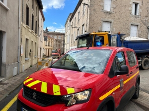 Monistrol-sur-Loire : un engin de chantier perfore une conduite de gaz