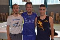 Le podium du 14 km : Alexandre Malartre, Stéphane Celle et Yann Reymond.