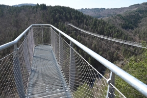 La passerelle himalayenne des gorges du Lignon devrait ouvrir pour les vacances de Pâques