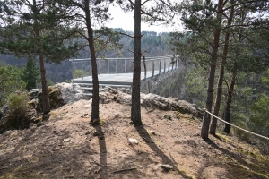 La passerelle himalayenne des gorges du Lignon devrait ouvrir pour les vacances de Pâques