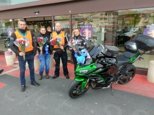 25 000 roses vendues par les motards ce week-end en Haute-Loire