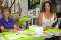 Martine Laulagnier de Barba avec ses &quot;Tranches de vie en Velay : 120 ans de faits divers&quot;et Martine Mollon pour ses &quot;Contes de l&#039;obscur&quot;