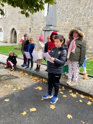 11-Novembre à Grazac : les écoliers garants du devoir de mémoire