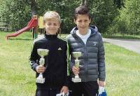 Mathias Brottes et Jules Digonnet, vainqueur du tournoi des jeunes.