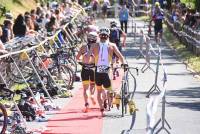 Triathlon des Sucs : la natation, le cyclisme et la course à pied en photos