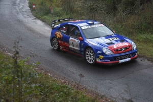 Rallye du Val d&#039;Ance : Jean-Marie Cuoq danse sous la pluie