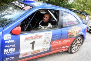 Rallye du Val d&#039;Ance : Jean-Marie Cuoq danse sous la pluie