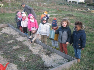 Yssingeaux : les maternelles de Jean-de-la-Fontaine investissent le jardin partagé