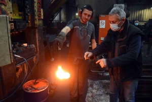 Saint-Maurice-de-Lignon : une deuxième presse horizontale arrivée aux Forges de Saint-Maurice