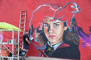 Retournac : 40 graffeurs plongent ce week-end dans l&#039;univers d&#039;Harry Potter