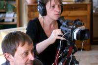 Tournage de l&#039;histoire du château. Photo Lucien Soyere