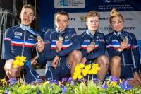 L&#039;équipe de France VTT 2e aux championnats d&#039;Europe derrière la Suisse.