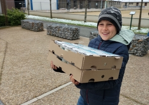 A Sainte-Sigolène, les collégiens toujours en lien avec les Restos du coeur